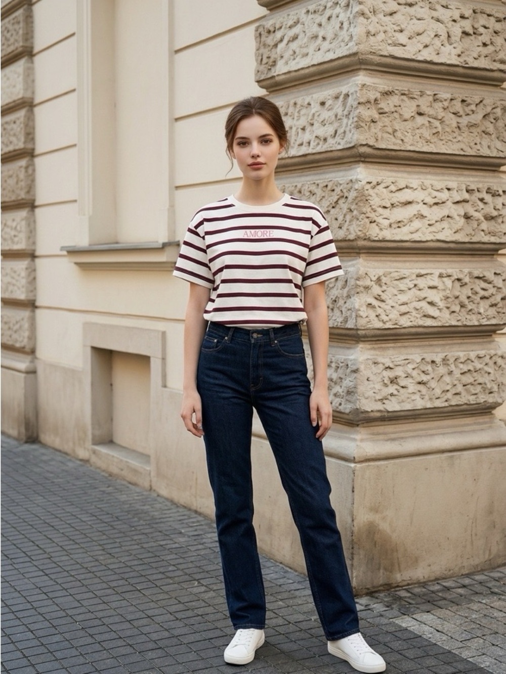 AMORE Striped Tee - Picture 2 of 11